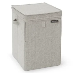 Brabantia Cesto ropa sucia apilable 35L, claro Gris