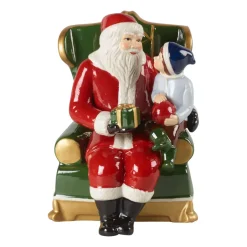 Sale Villeroy & Boch Christmas Toys Santa Claus en un Butaca, rojo VerdeColor doradoRojoBlanco