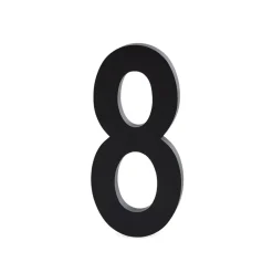 Online Design Letters Cifra de aluminio 50 mm, 8 Negro