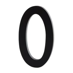 Outlet Design Letters Cifra aluminio 100 mm, 0 Negro