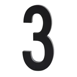 Discount Design Letters Cifra aluminio 100 mm, 3 Negro