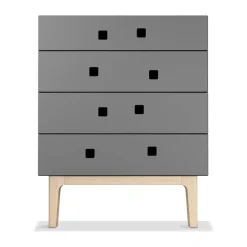 Hot Zweed Cómoda Peep B3, Slate grey, roble pigmentado blanco Gris