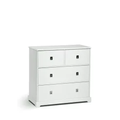 Discount Mavis Cómoda Smögen, , 4 cajones, cromo Blanco