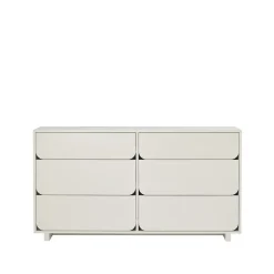 Outlet 1898 Cómoda Vidja doble, Sand, 6 cajones Beige
