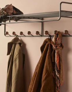 Clearance Maze Colgador Bill Hat rack L, Negro-marrón oscuro NegroMarrón