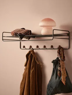 Clearance Maze Colgador Bill Hat rack, Negro-marrón oscuro NegroMarrón