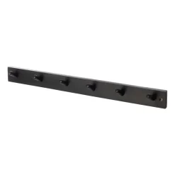 Best ERNST Colgador de 6 ganchos , Negro