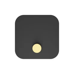 Umage Colgador de pared Hang in There, Black-brass Negro