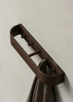 Online Audo Copenhagen Colgador de ropa Epoch 50 cm., Roble teñido oscuro Marrón