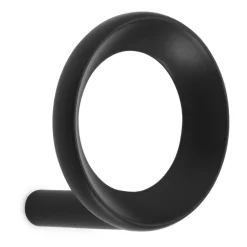 Sale Normann Copenhagen Colgador Loop small Ø4,4 cm, Black Negro