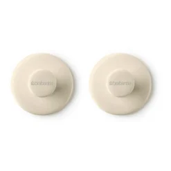 Brabantia Colgador para toallas ReNew 2 unidades, Soft Beige