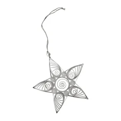 Best DBKD Colganet navideño Paper star 13 cm, Mole Marrón