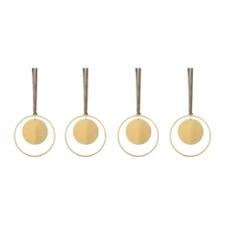 Online Blomus Colgante de navidad KITAI 8,5 cm 4 unidades, Circle Color dorado