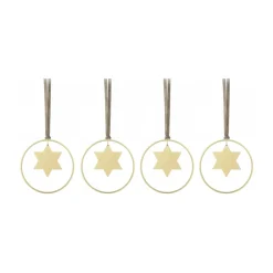 Sale Blomus Colgante de navidad KITAI 8,5 cm 4 unidades, Stars Color dorado