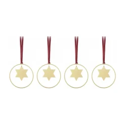 Sale Blomus Colgante de navidad KITAI 8,5 cm 4 unidades, Stars Color dorado
