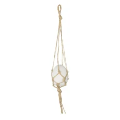 New Lene Bjerre Colgante de pascua Essie macramé, 26 cm Blanco