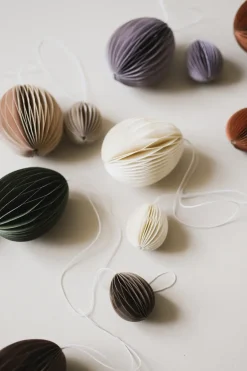 Discount DBKD Colgante de pascua Ovoid papel 7 cm, Sand Beige