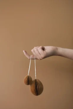 Outlet DBKD Colgante de pascua Ovoid papel 7 cm, Terracotta Marrón