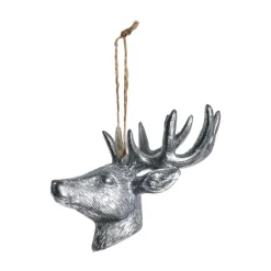 Clearance Lene Bjerre Colgante decorativo Serafina ciervo 12,5 cm, antiguo Plateado