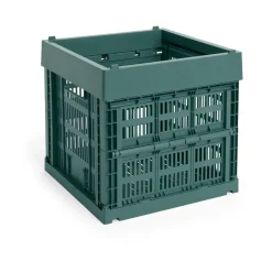 Best HAY Colour Crate Cube 29,5x29,5 cm, Dark green Verde