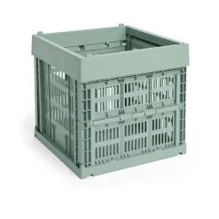 Discount HAY Colour Crate Cube 29,5x29,5 cm, Sage green Verde