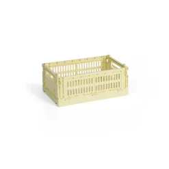 Sale HAY Colour Crate S 17x26,5 cm, Light yellow Amarillo