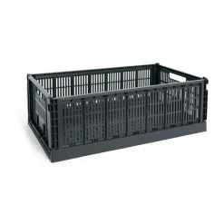 Hot HAY Colour Crate XL 42x68 cm, Charcoal Negro