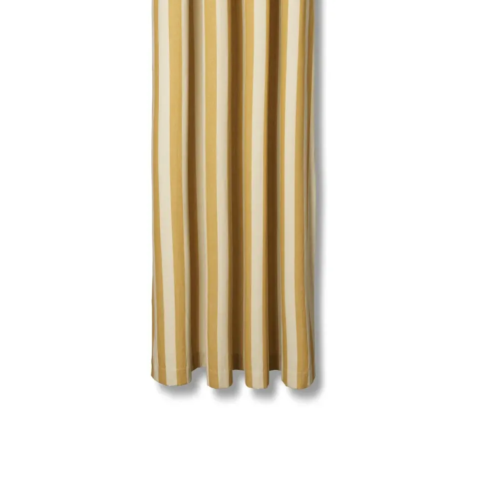 Best Ferm Living Cortina de baño Chambray, Warm yellow-parchment AmarilloBeige