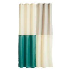 HAY Cortina de baño Check 180x200 cm, Green Verde