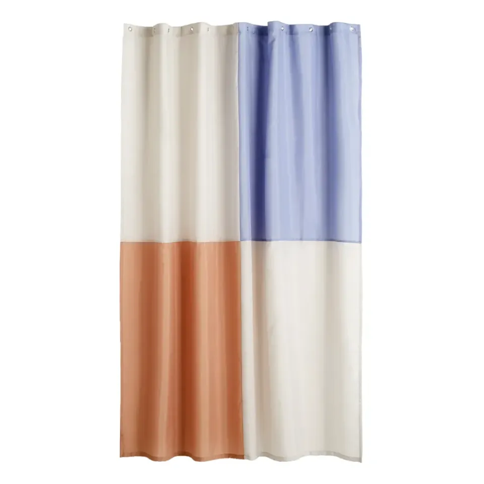 Best HAY Cortina de baño Check 180x200 cm, Blue Azul