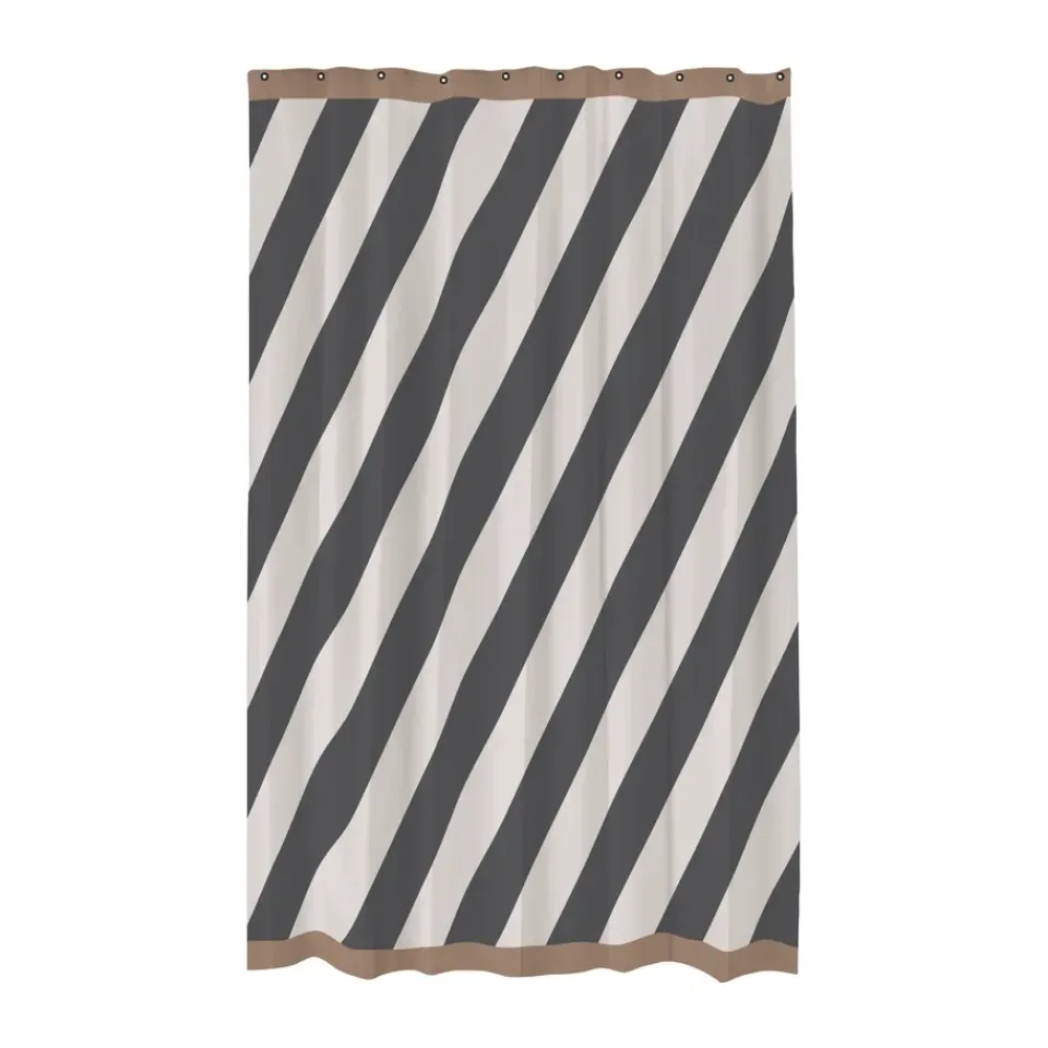 Discount Mette Ditmer Cortina de ducha Diagonal 150x200 cm, Dark grey Gris
