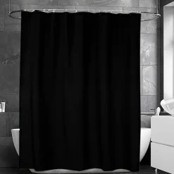 Hot Etol Design Cortina de ducha Match 200 x 240 cm, extra alta Negro