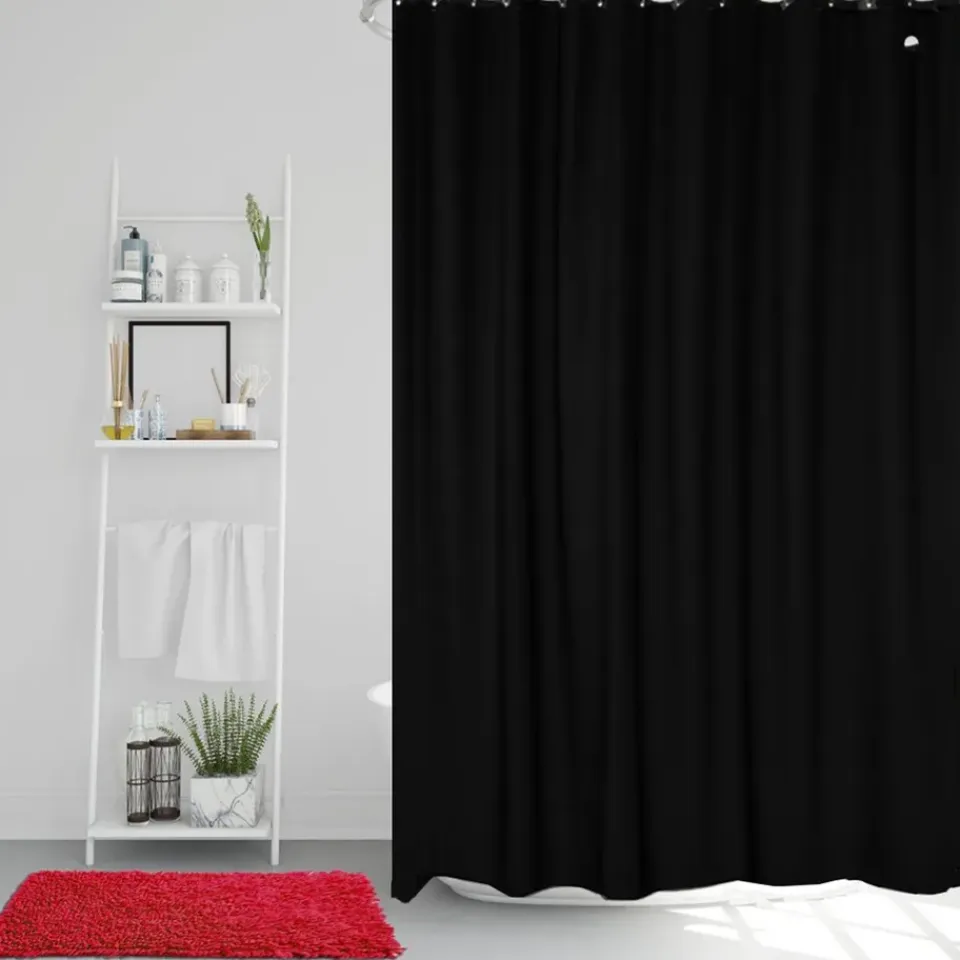 Best Etol Design Cortina de ducha Match, Negro
