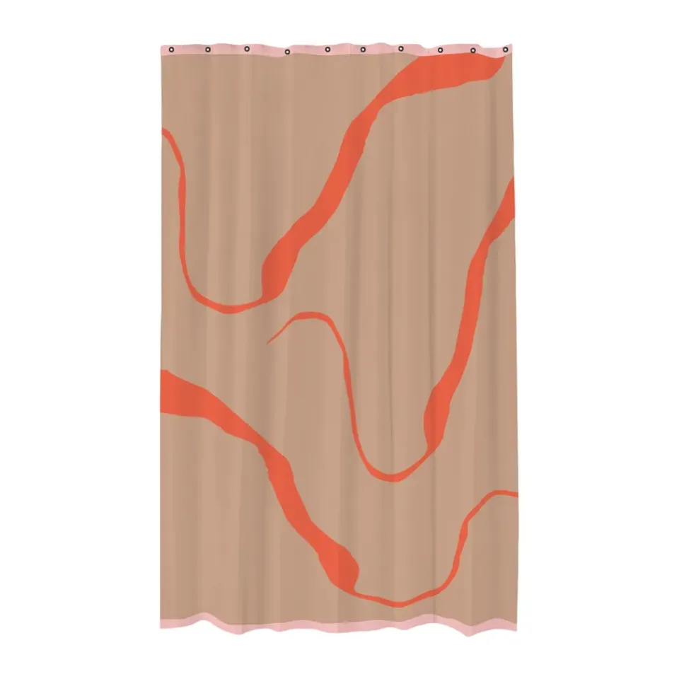 Discount Mette Ditmer Cortina de ducha Nova Arte 150x200 cm, Latte-orange BeigeNaranja