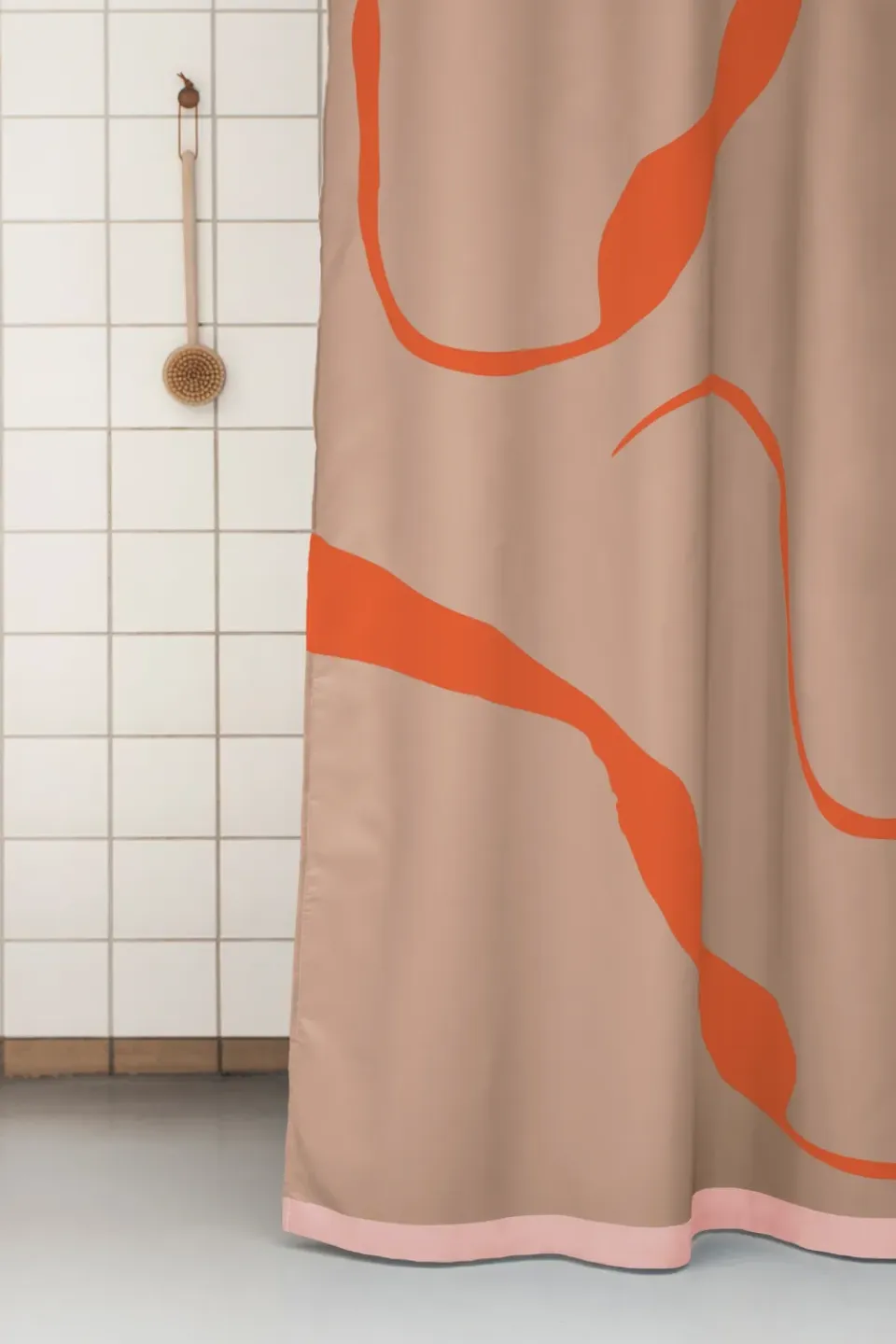 Discount Mette Ditmer Cortina de ducha Nova Arte 150x200 cm, Latte-orange BeigeNaranja