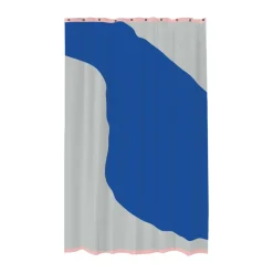 Best Mette Ditmer Cortina de ducha Nova Arte 150x200 cm, Light grey-cobalt Azul
