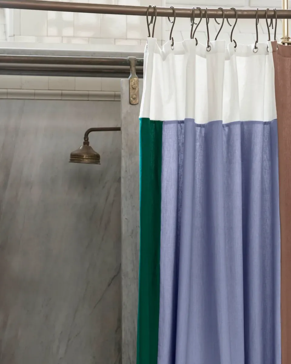 Best HAY Cortina de ducha Pivot 180x200 cm, Blue Azul