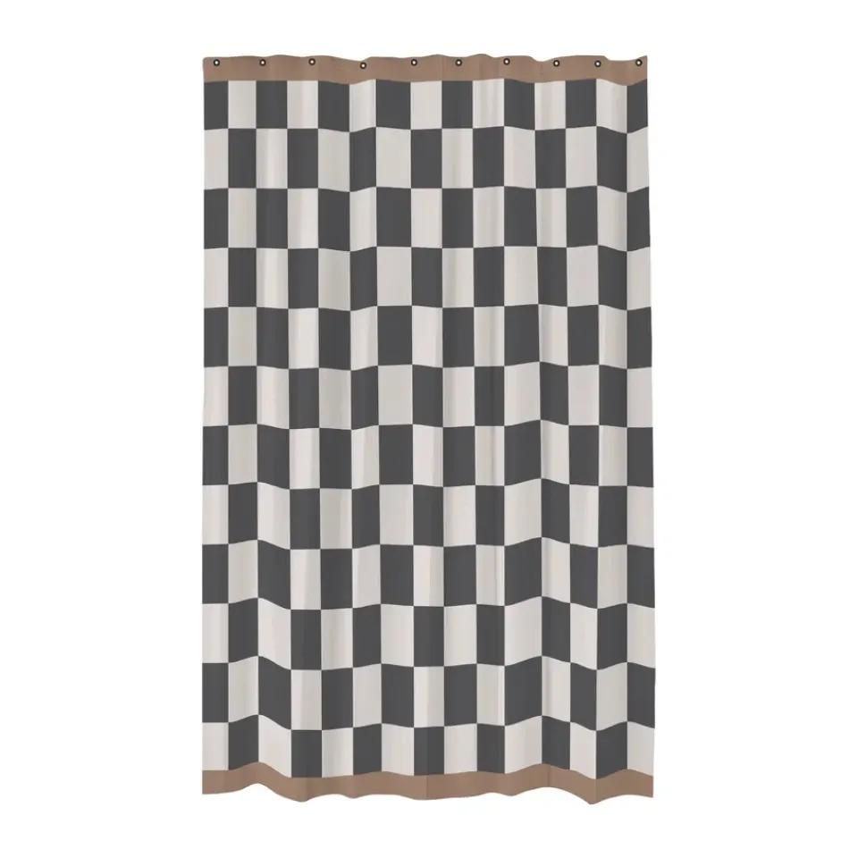 Best Mette Ditmer Cortina de ducha Retro 150x200 cm, Dark grey Gris