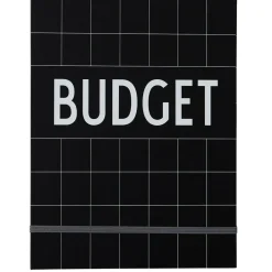 Hot Design Letters Cuaderno budget , Negro
