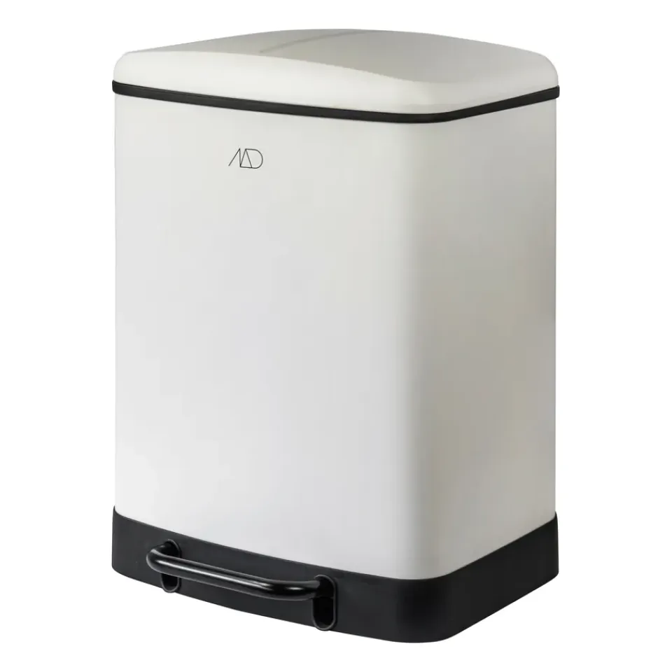 New Mette Ditmer Cubo con pedal Wonda 24 litros, Off white Blanco