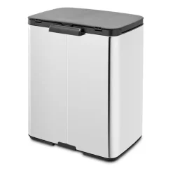 Best Brabantia Cubo de basura Bo 12 L, Acero cepillado brillante Plateado