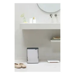 Best Brabantia Cubo de basura Bo 12 L, Acero cepillado brillante Plateado