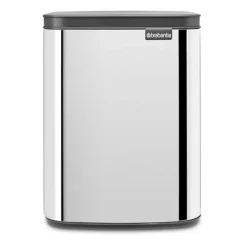 Outlet Brabantia Cubo de basura Bo 7 L, Acero cepillado brillante Plateado