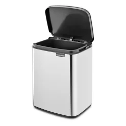 Outlet Brabantia Cubo de basura Bo 7 L, Acero cepillado brillante Plateado