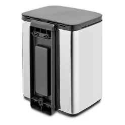 Outlet Brabantia Cubo de basura Bo 7 L, Acero cepillado brillante Plateado