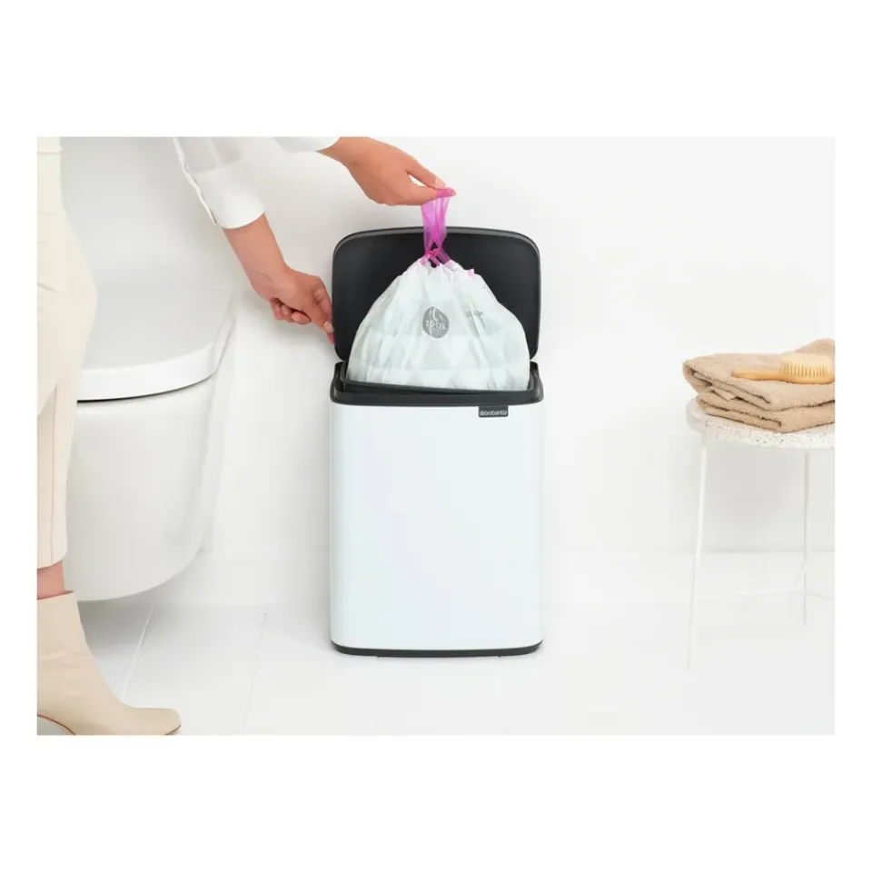 Hot Brabantia Cubo de basura Bo 12 L, Blanco