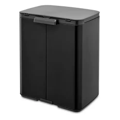Best Brabantia Cubo de basura Bo 12 L, Matte black Gris