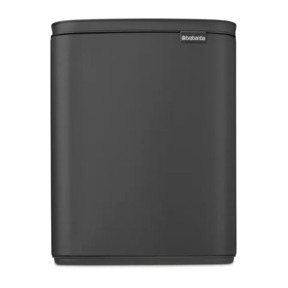 Hot Brabantia Cubo de basura Bo 12 L, Mineral Infinite Grey Gris