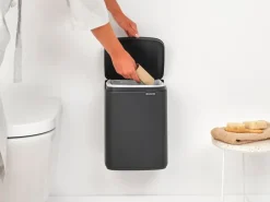 Clearance Brabantia Cubo de basura Bo 7 L, Mineral Infinite Grey Gris