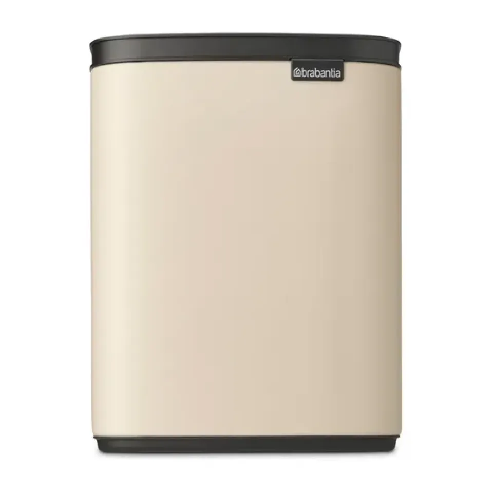 Best Brabantia Cubo de basura Bo 7 L, Soft Beige Marrón